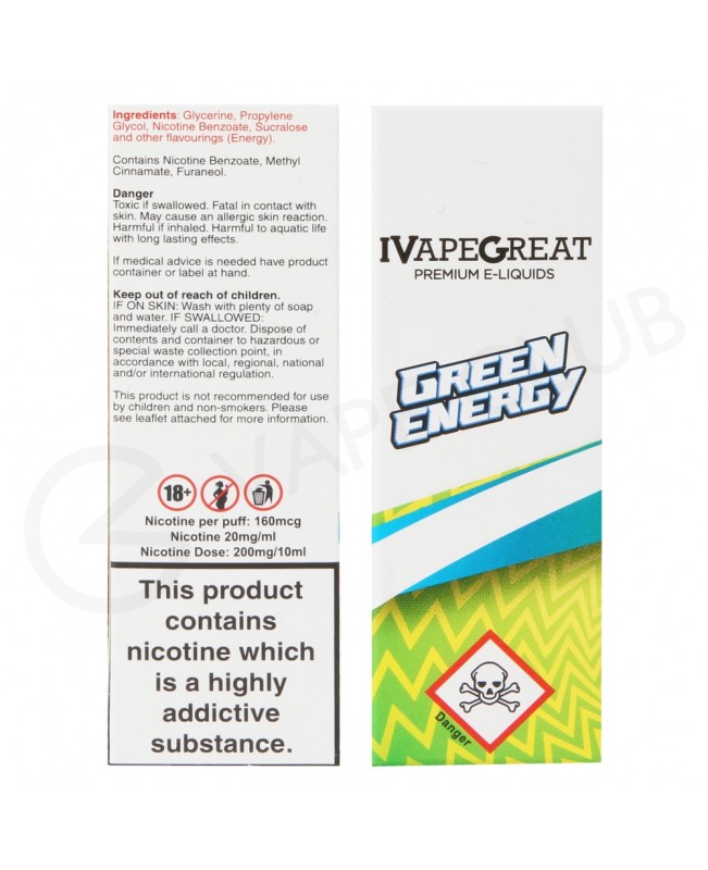 Green Energy Nic Salt E-Liquid by IVG Crushed