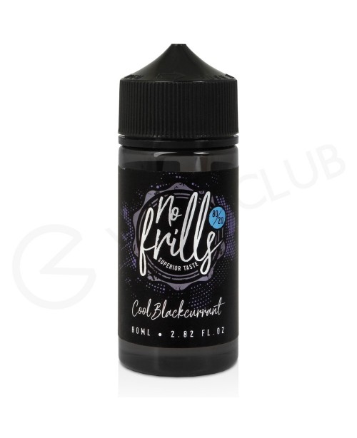 Cool Blackcurrant Shortfill E-Liquid by No Frills ...