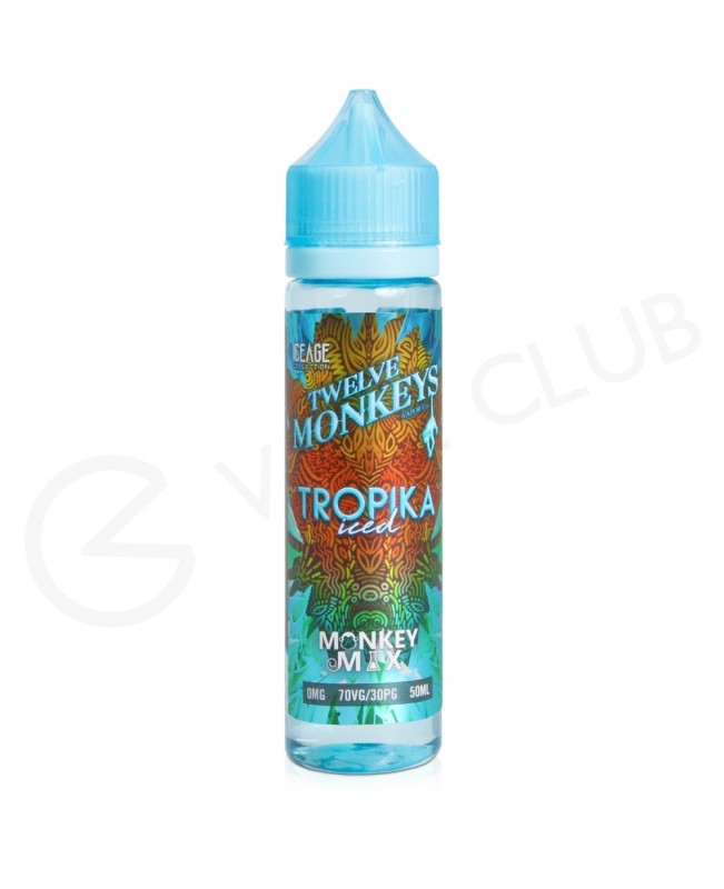 Tropika Iced 50ml Shortfill E-liquid by Twelve Monkeys E-Liquid